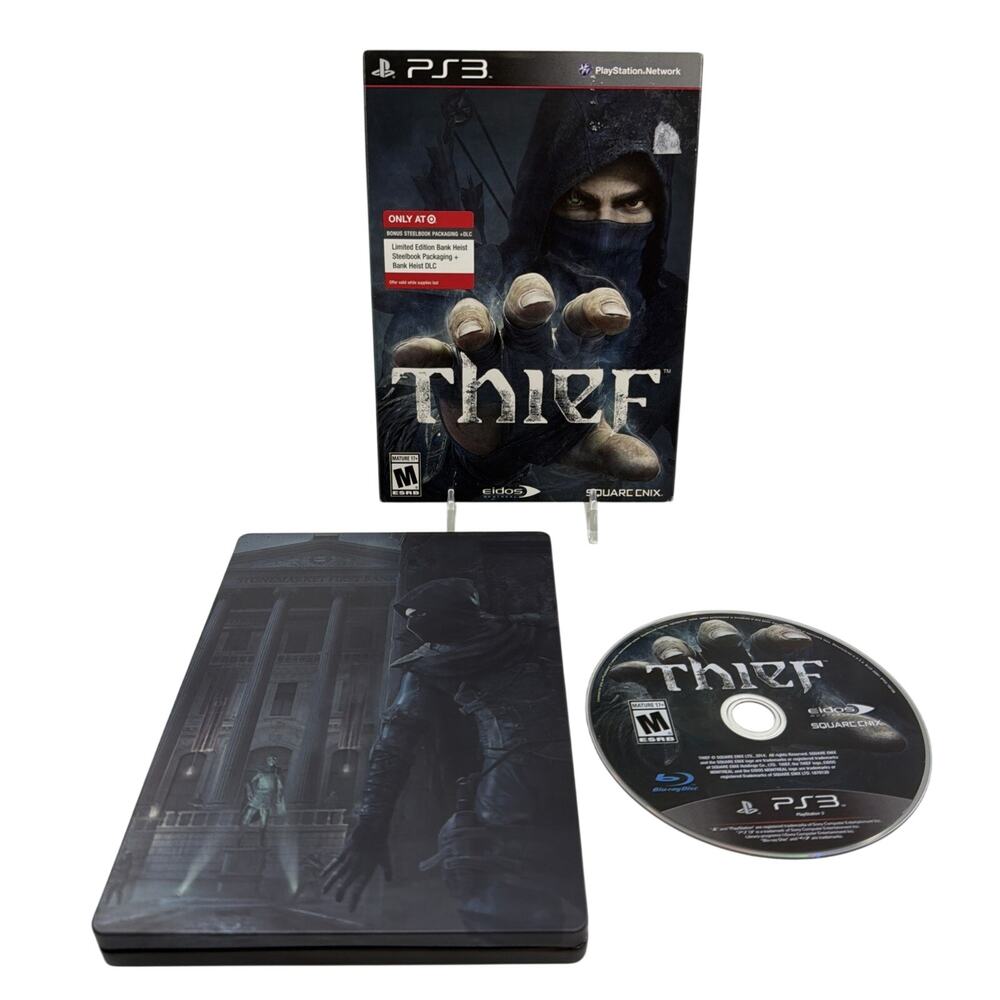 Thief Sony PS3 Bonus Steelbook Target Exclusive DLC Eidos Square Enix Tested